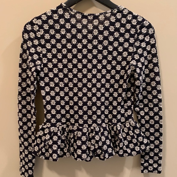 PEPLUM STRETCHY LACE TOP - BUBBLE HEM - Picture 10 of 11